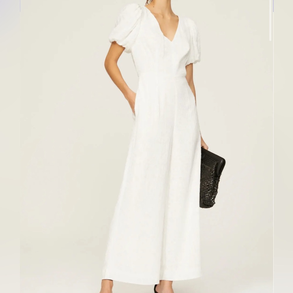 Club Monaco Texture Tie Back Jumpsuit size 10